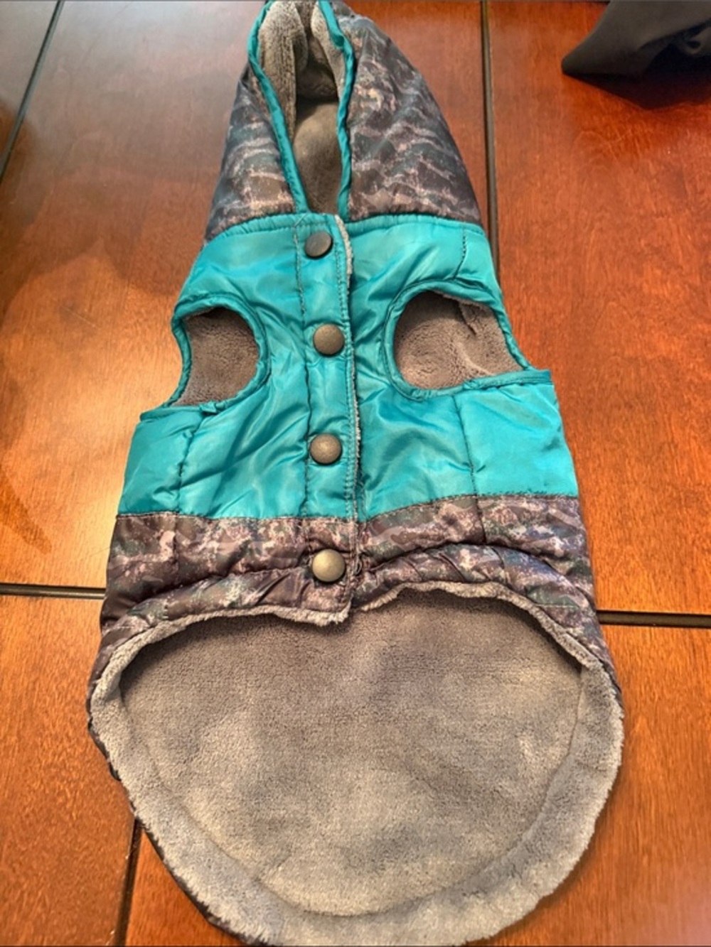 ❤️3 for $15!❤️ RBX Teal and Gray Quilted Hooded Pet Vest